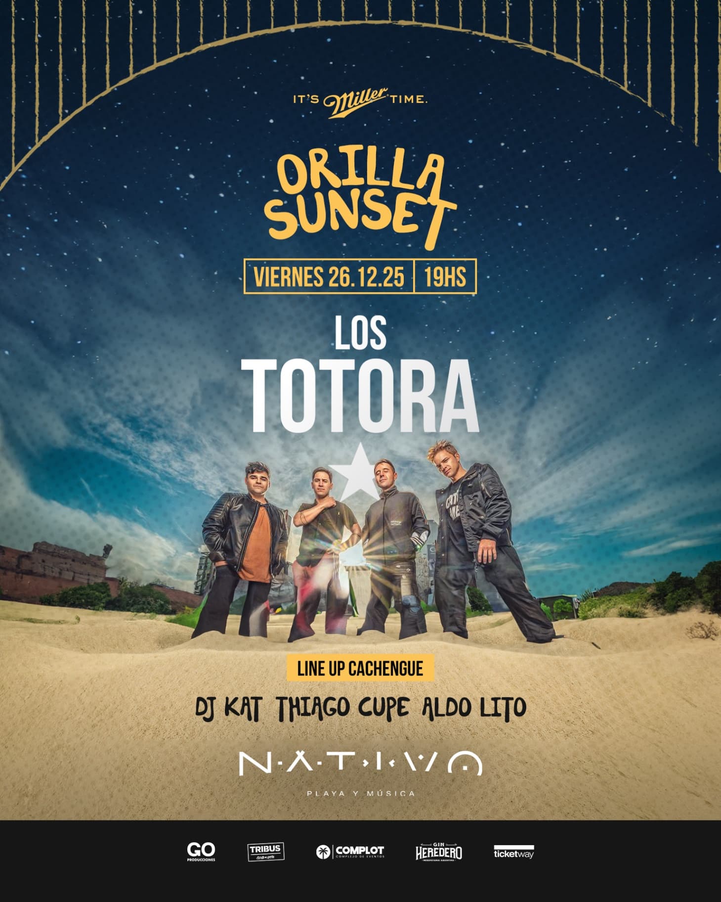ORILLA SUNSET + LOS TOTORA