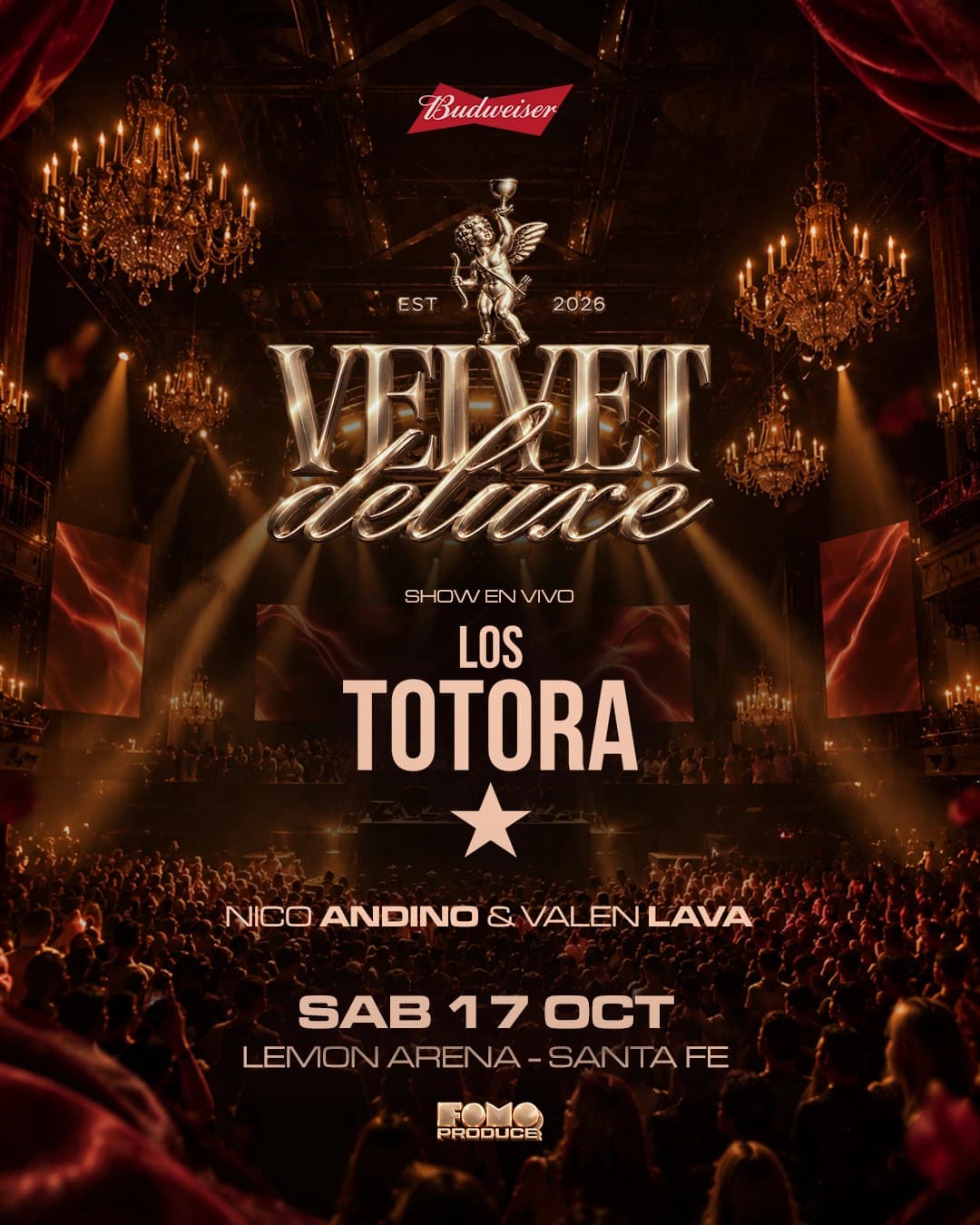 VELVET DELUXE con LOS TOTORA