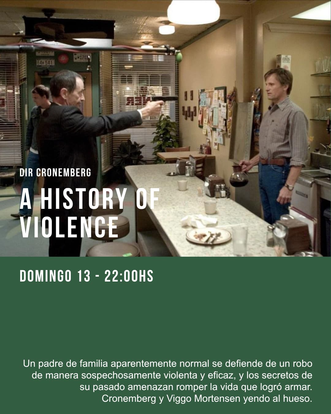 CINE OCULTO - A history of violence 22hs