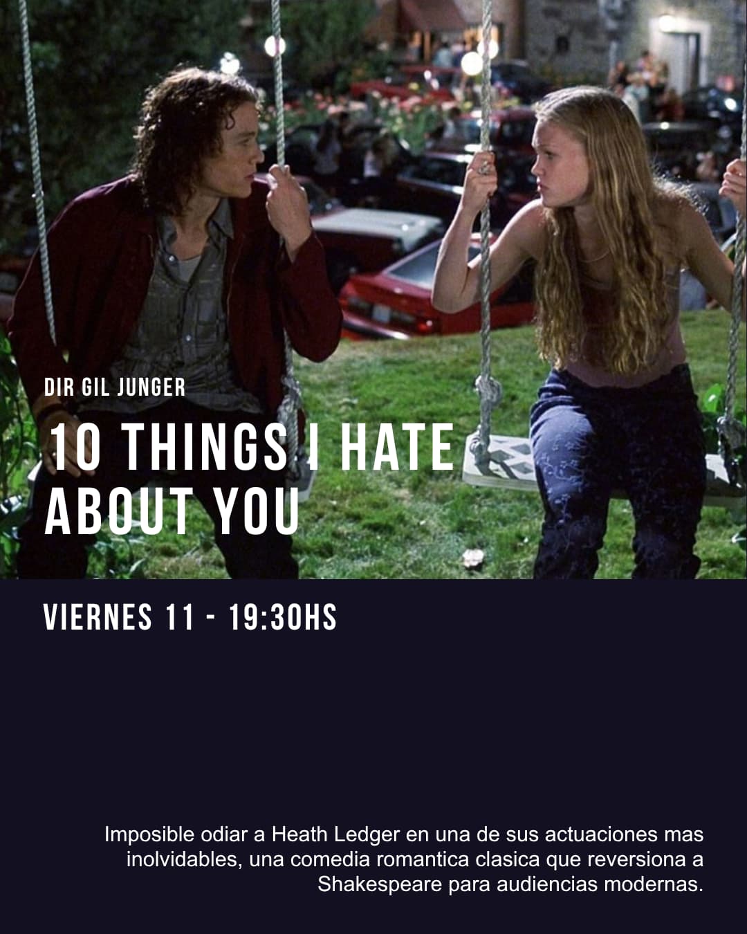 CINE OCULTO - 10 things I hate about you 19:30hs