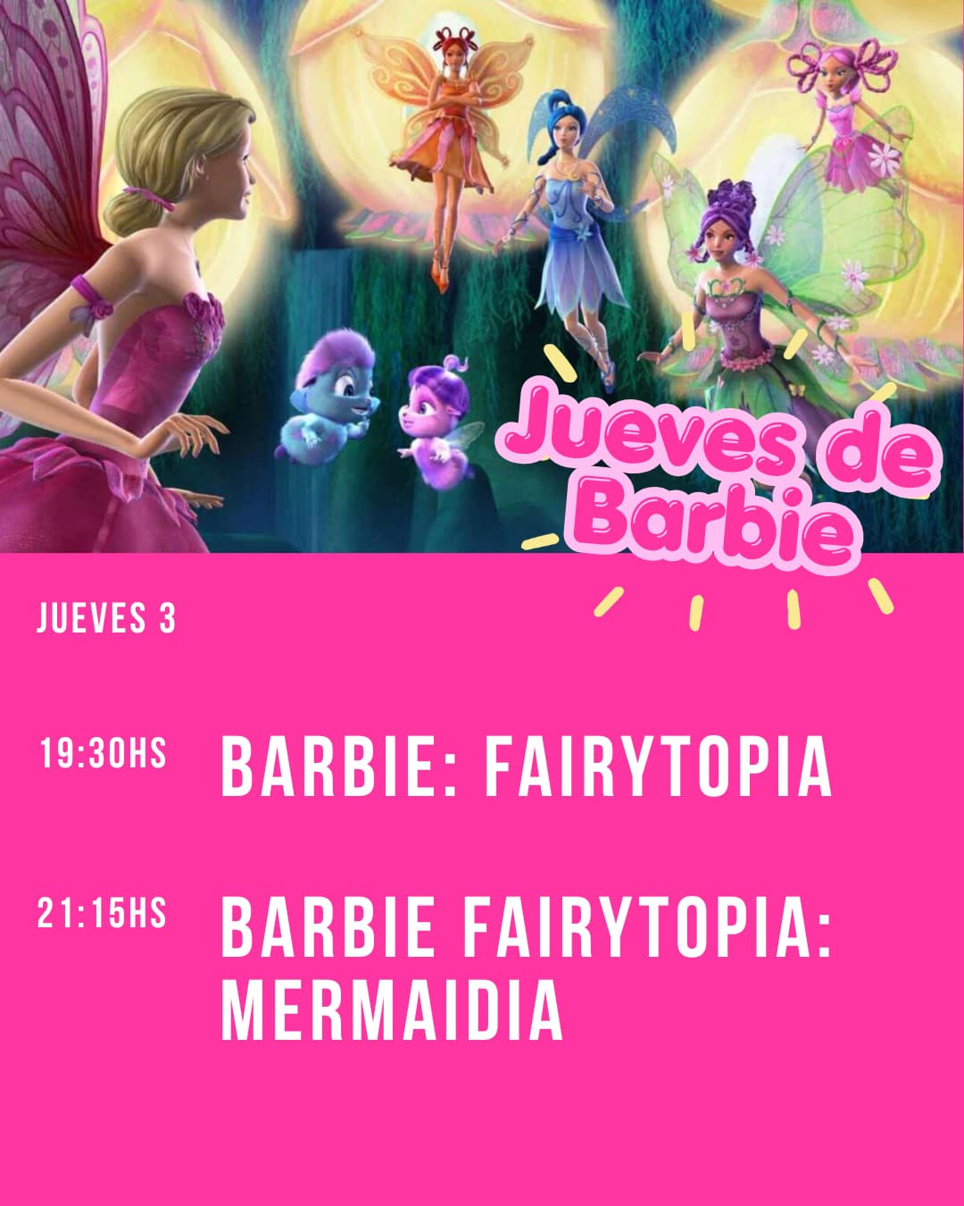 CINE OCULTO - Barbie Fairytopia 19:30hs