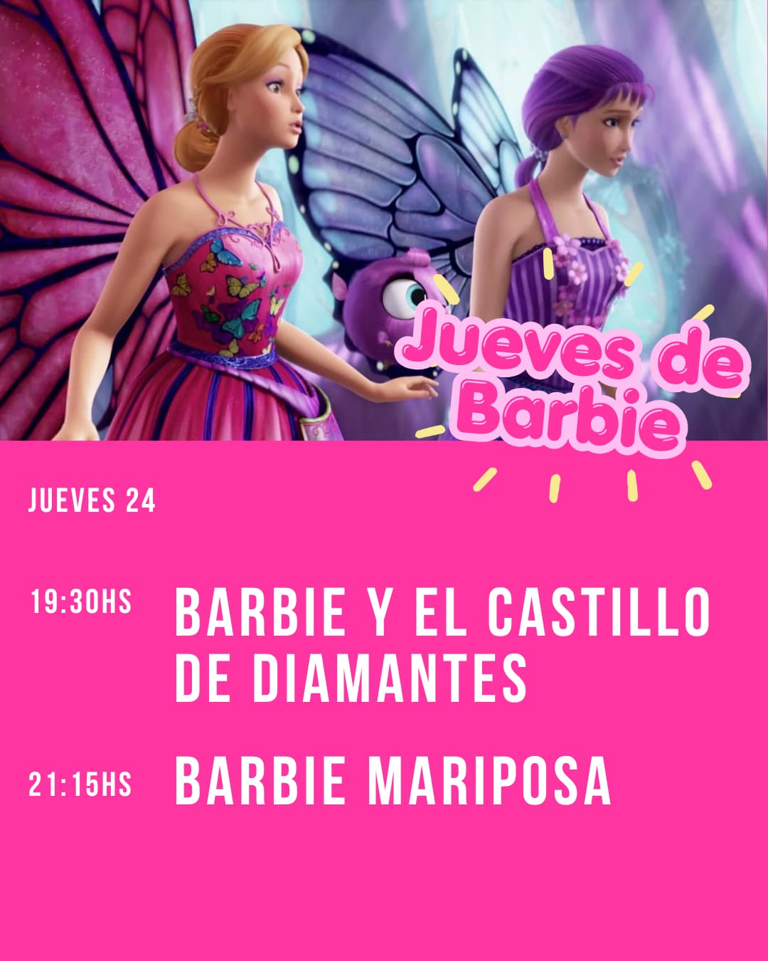 CINE OCULTO - Barbie Mariposa 21:30hs