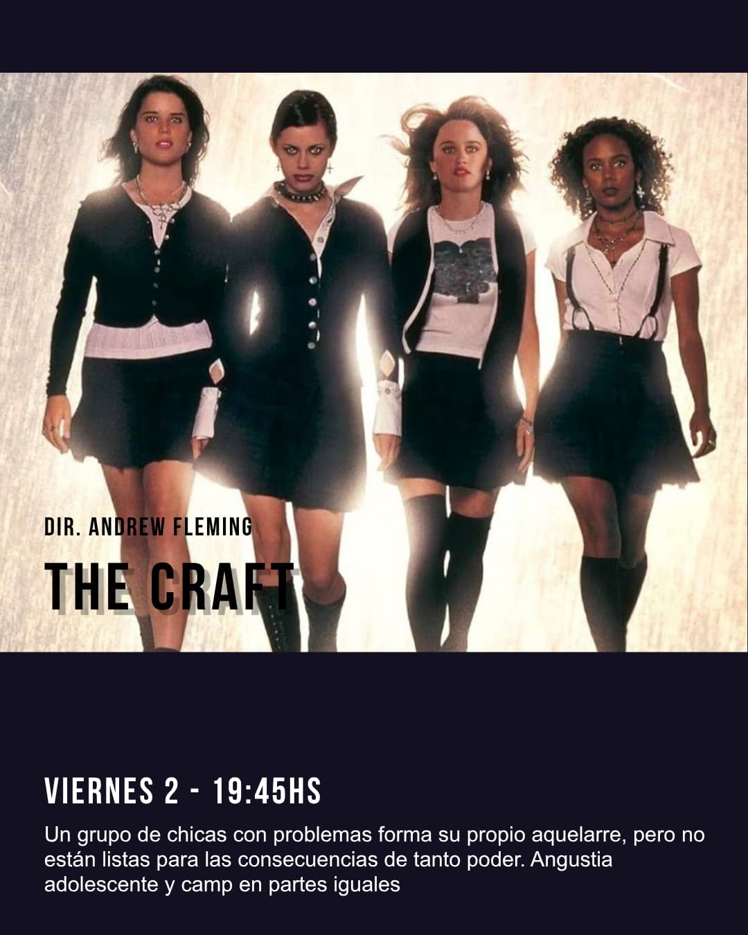 CINE OCULTO - The Craft 19:45hs