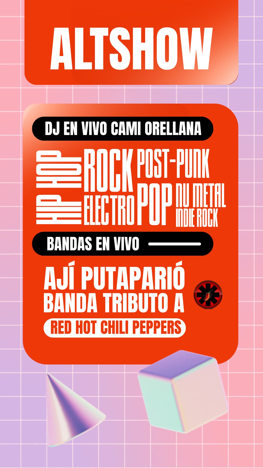 ALTERNATIVE SHOW: BANDAS EN VIVO + DJ SET