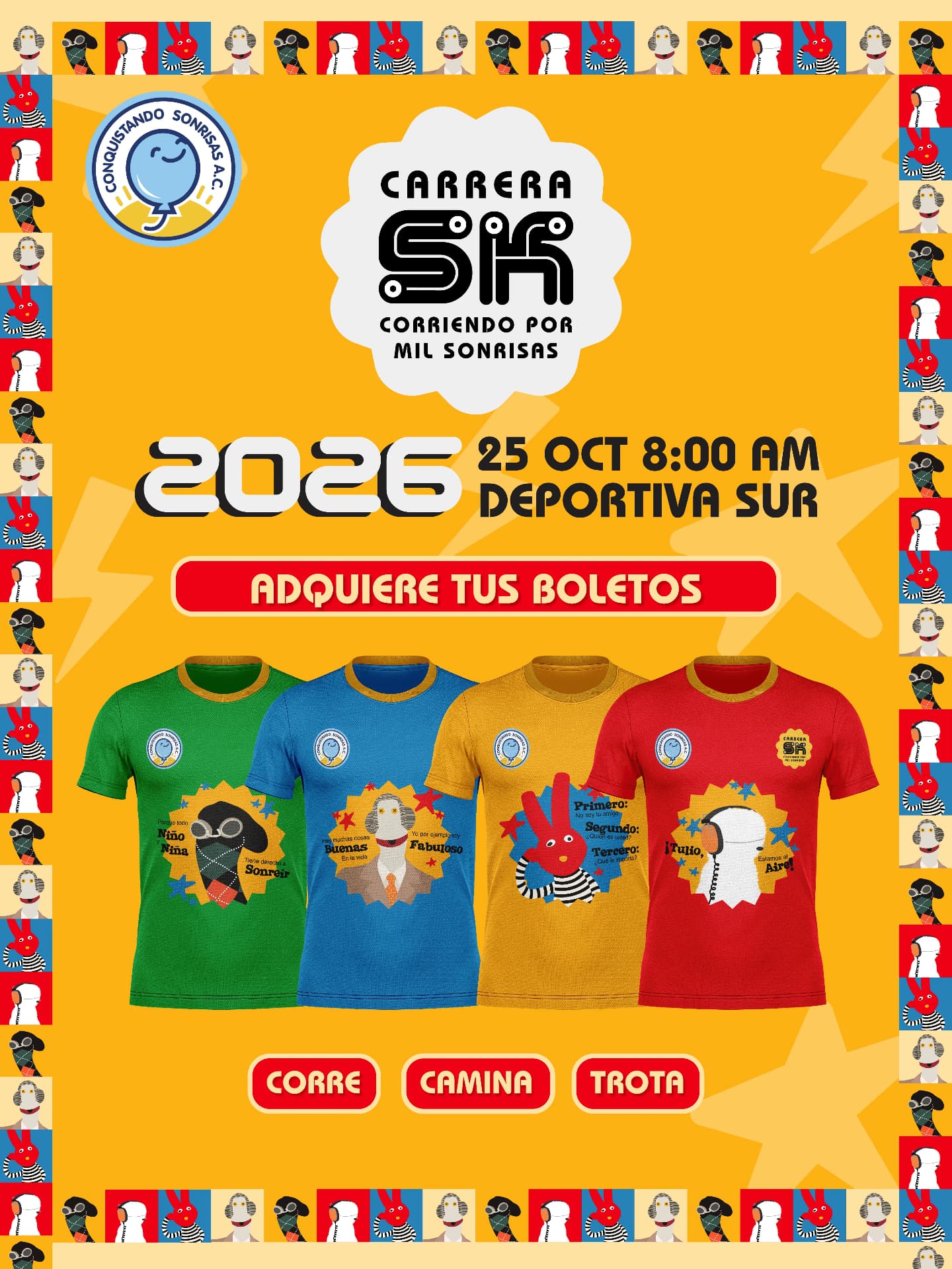 Donativo Corriendo por Mil Sonrisas 12a edición
