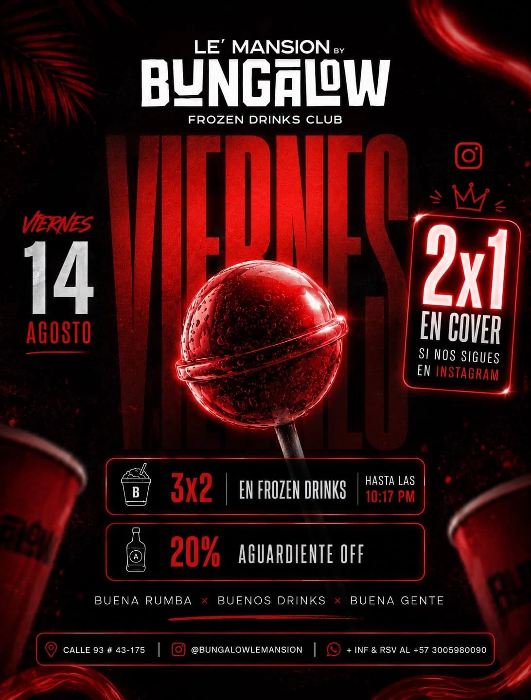 Bungalow Viernes 14 de agosto