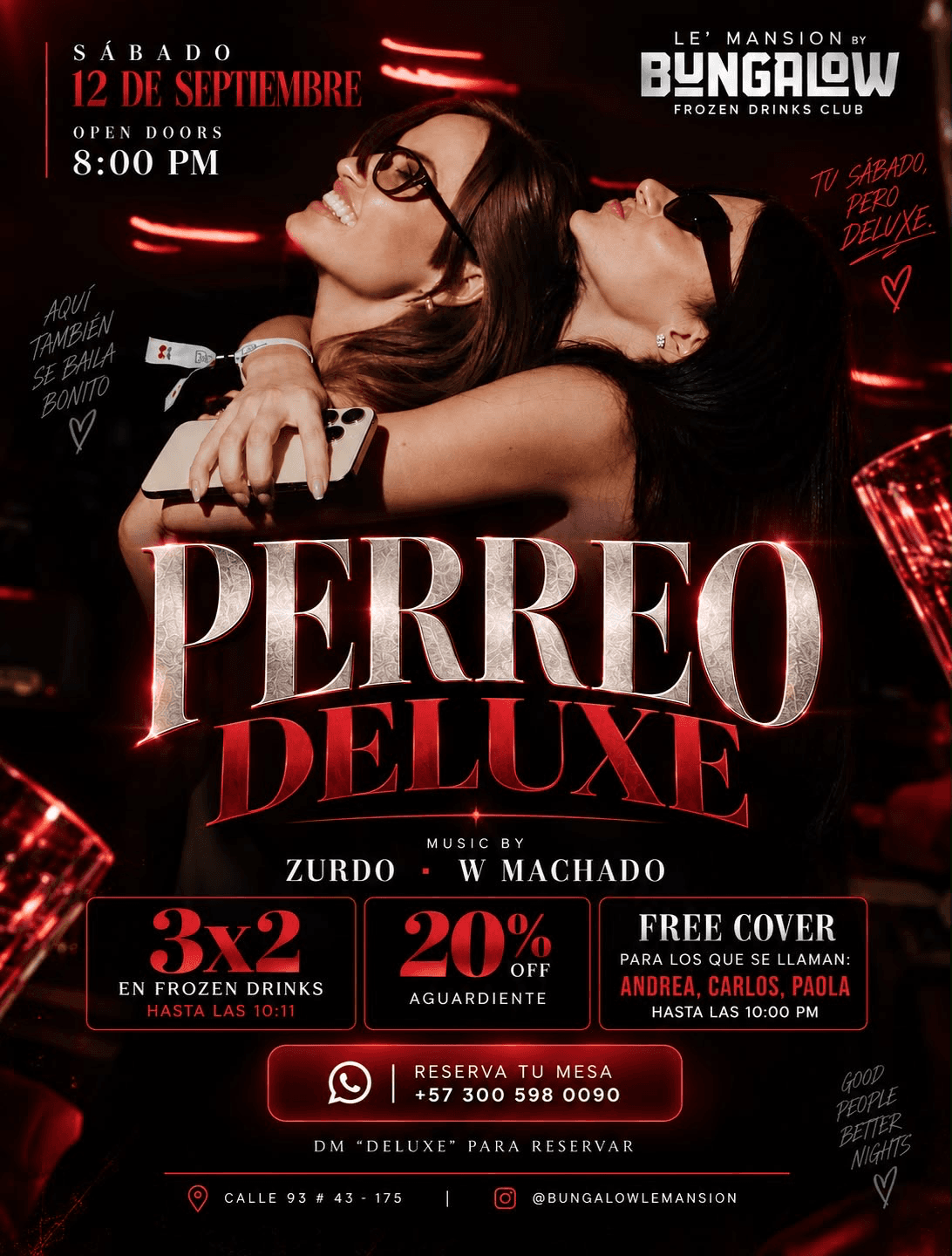 Sábado 12 Sep Perreo Deluxe