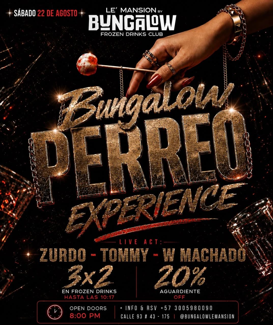 Perreo Experience Sábado 22 de agosto