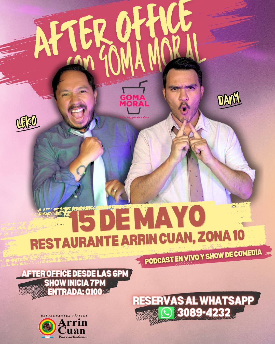 AFTER OFFICE CON GOMA EN ARRIN CUAN