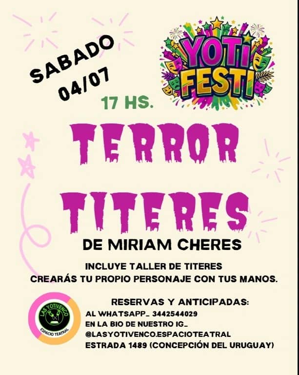 Entrada General-04/07-"Terrorítiteres"