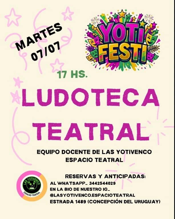 Entrada General-07/07-"Ludoteca Teatral"
