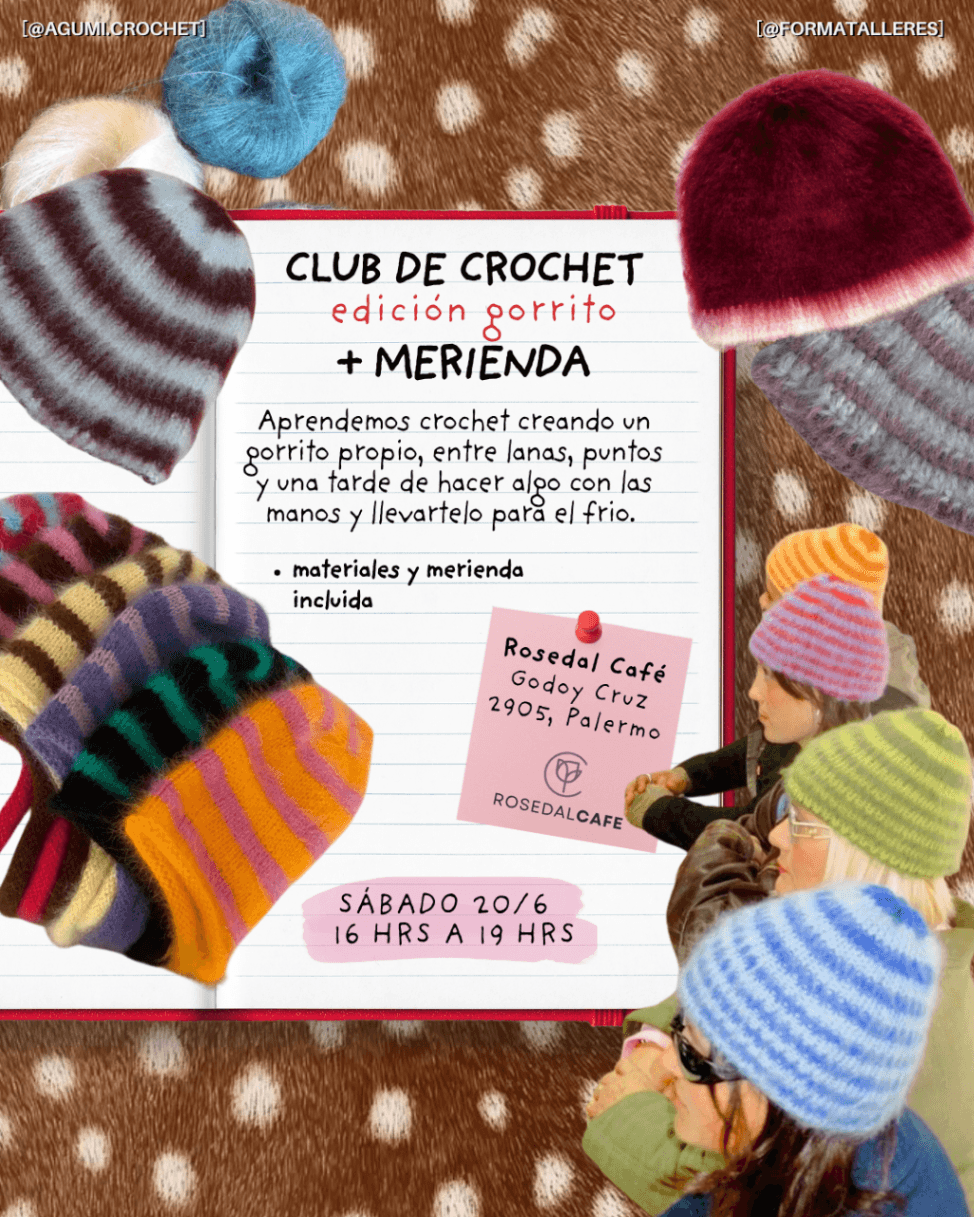 🧶 Club de crochet — Edición gorrito