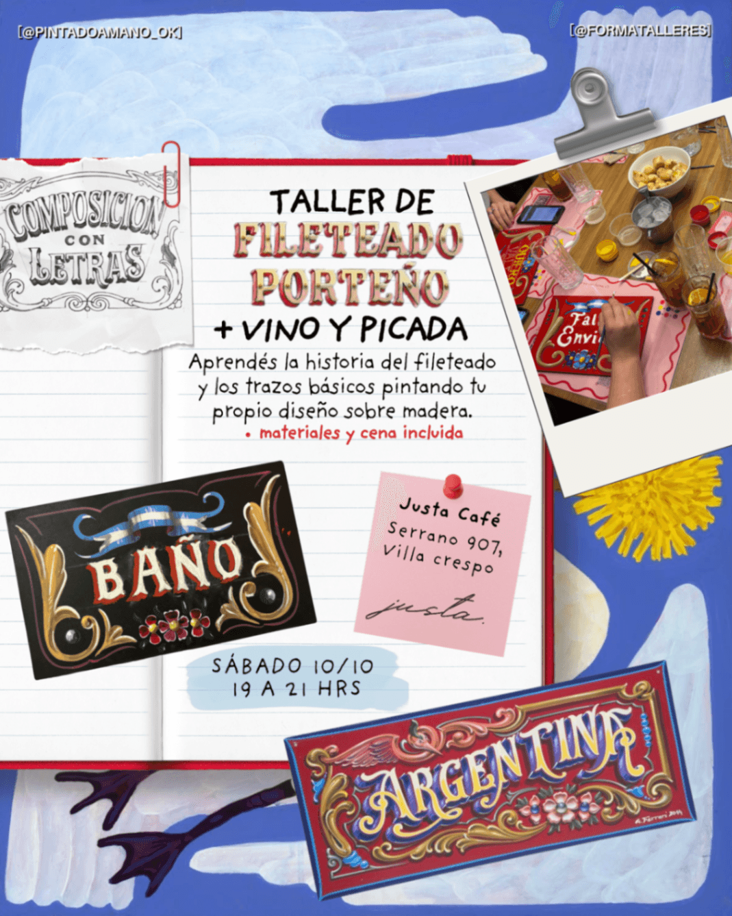 Taller de Fileteado Porteño 🫒🇦🇷