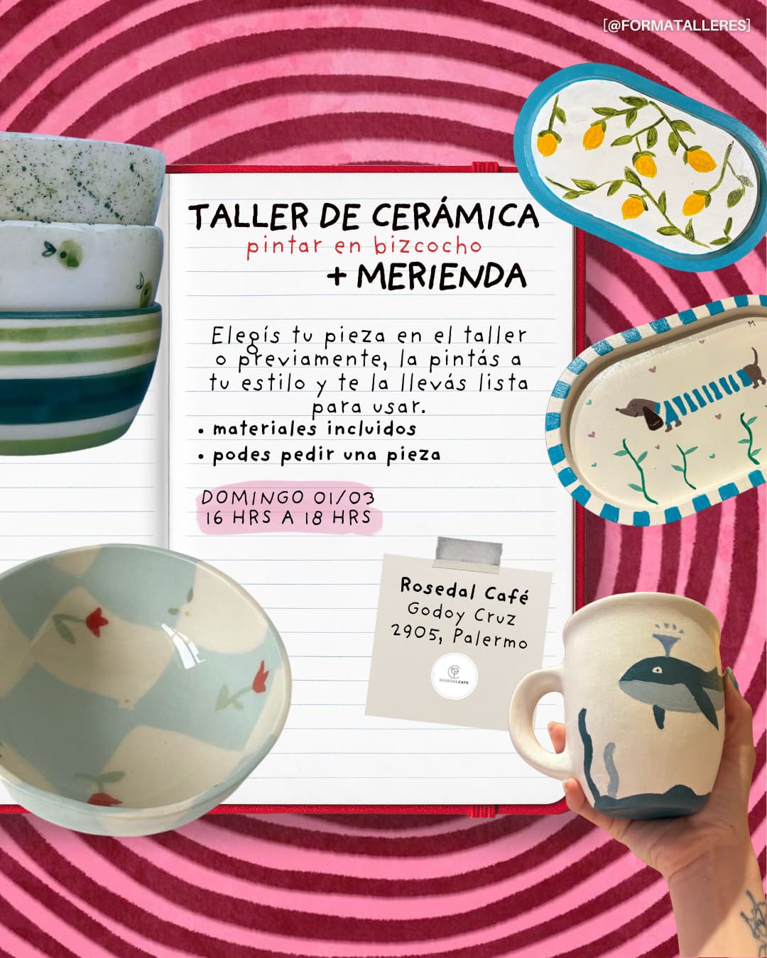Taller de cerámica pintada 💐🎨