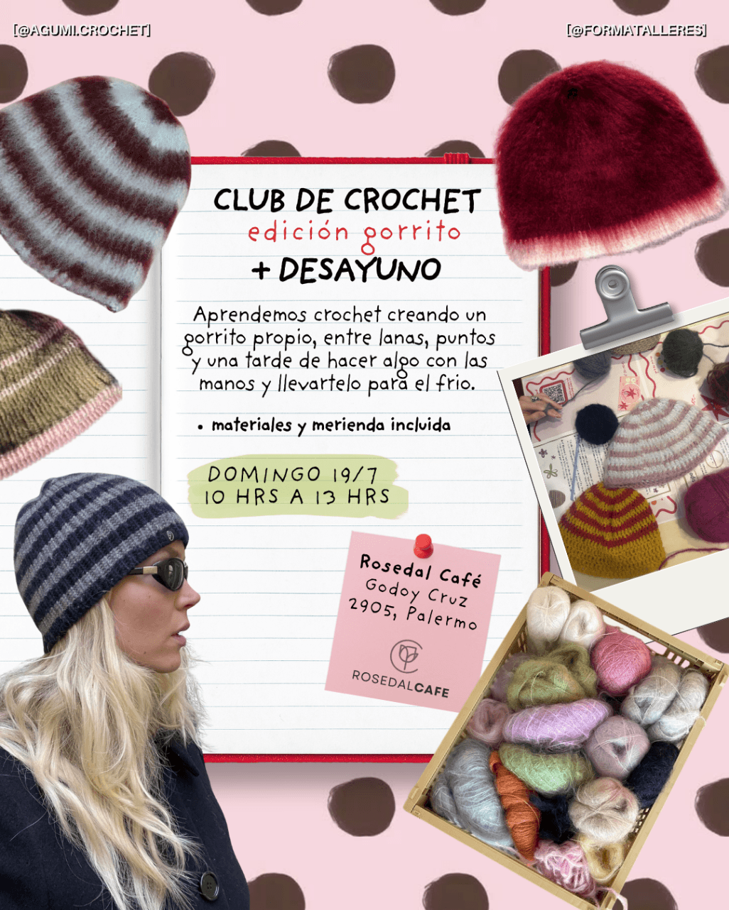 🧵 Club de crochet – Edición gorrito (desayuno)