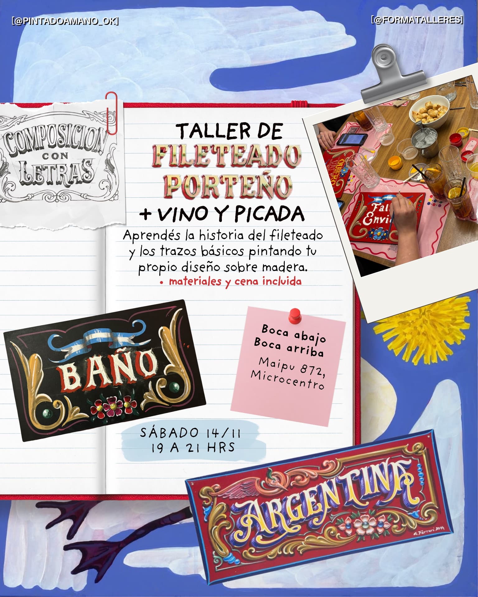 Taller de fileteado porteño 🇦🇷