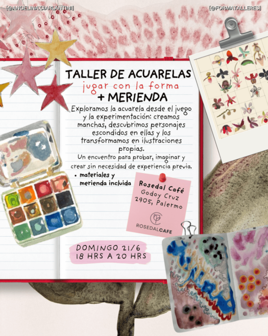 🌷 Taller de acuarelas