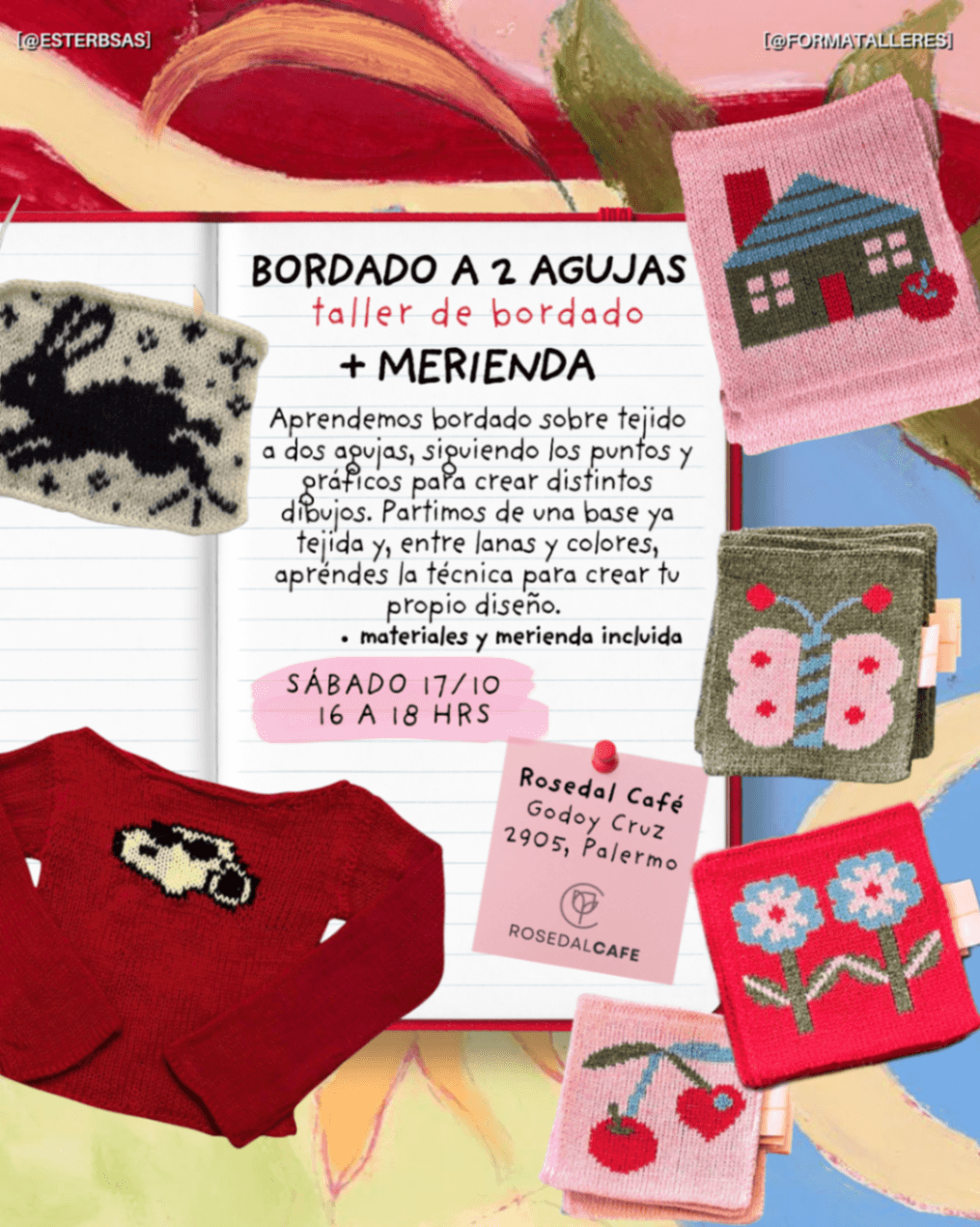 🪡 Taller de bordado a 2 agujas