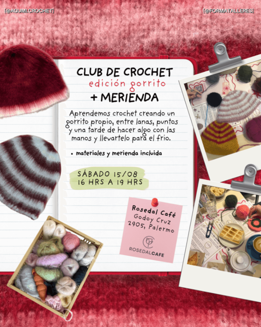 🧶 Club de crochet – Edición gorrito
