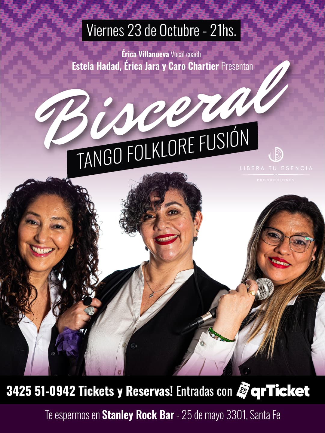 “Bisceral” Estela Hadad - Erika Jara - Caro Chartier