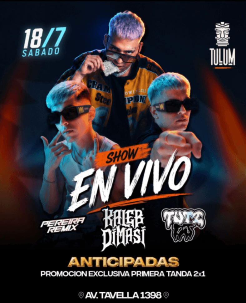 DÍA DEL AMIGO SHOW DE KALEB DI MASSI, TUTY Y PEREIRA