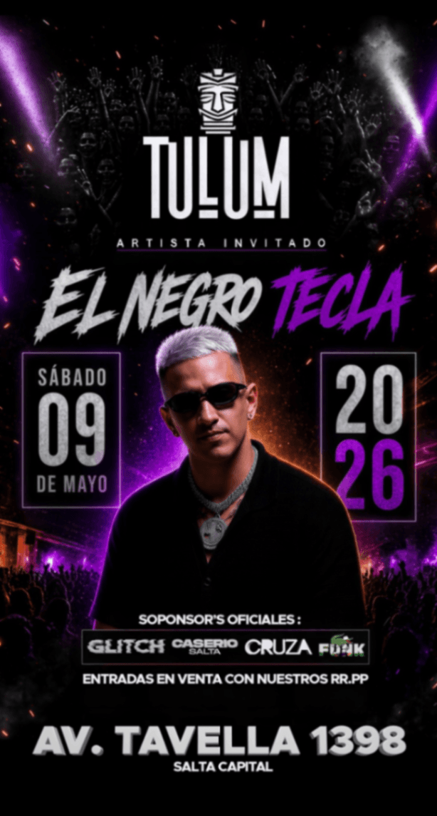 SHOW 9 DE MAYO - NEGRO TECLA
