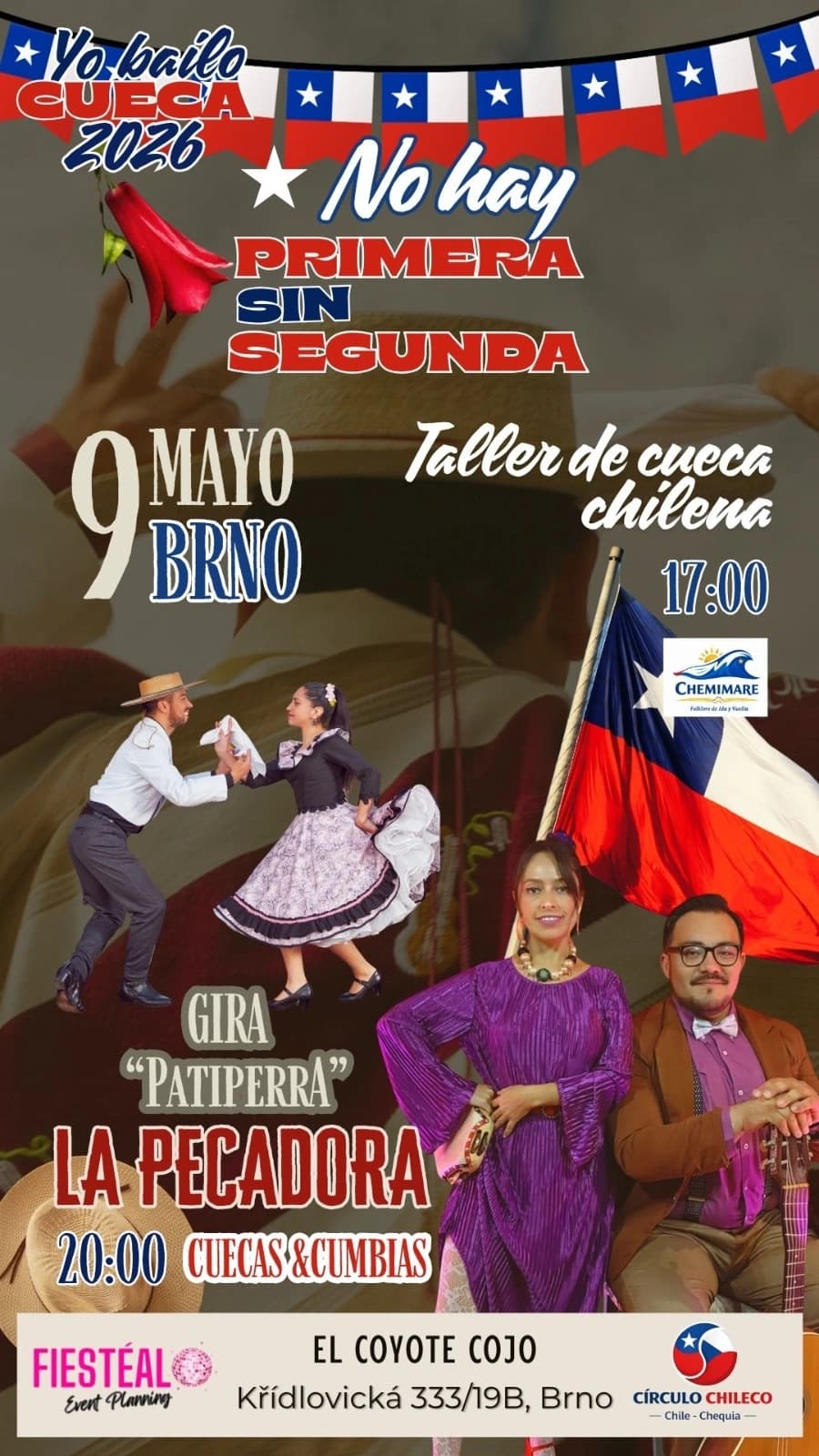 Taller de cueca "No hay primera sin segunda" + LA PECADORA